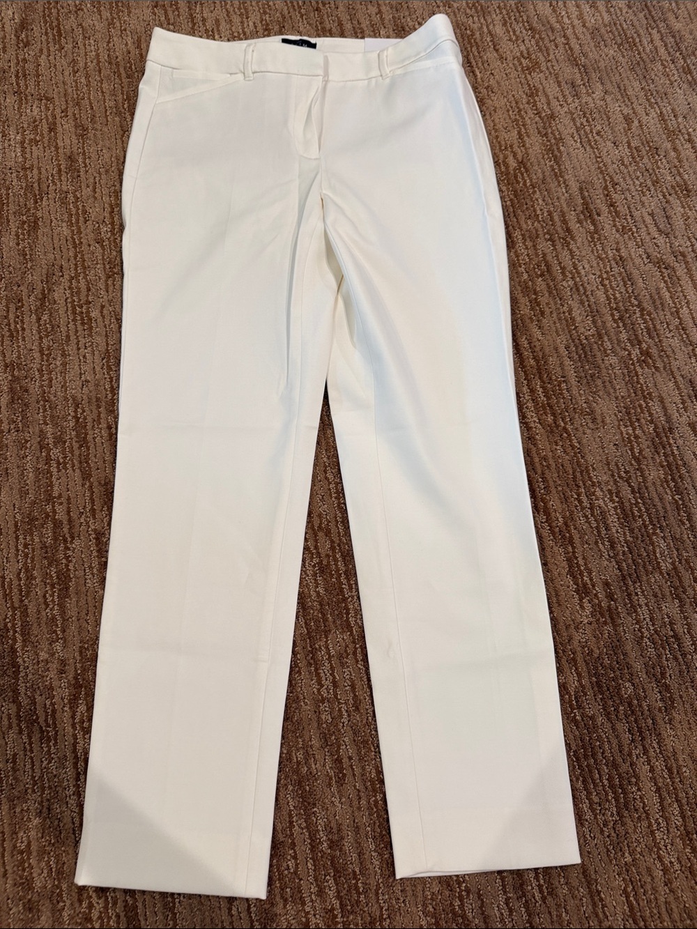 White House Black Market White Straight-Leg Dress Pants